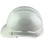 Pyramex Ridgeline Cap Style Hard Hat with Shiny White Graphite Pattern - Left