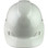 Pyramex Ridgeline Cap Style Hard Hat with Shiny White Graphite Pattern - Front