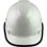 Pyramex Ridgeline Cap Style Hard Hat with Shiny White Graphite Pattern with Protective Edge - Front