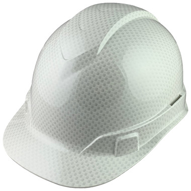 Pyramex Cap Style RIDGELINE Hard Hat Shiny White Pattern - Oblique