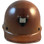 MSA Skullgard Cap Style With STAZ ON Suspension Natural Tan ~ Front View