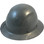 Actual Carbon Fiber Hard Hat - Full Brim Textured Gunmetal Gray  - Oblique View