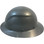 DAX Fiberglass Composite Hard Hat - Full Brim Textured Gunmetal Gray - Left View
