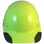 DAX Fiberglass Composite Hard Hat - Cap Style Hi Viz Lime - Front View