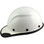 DAX Fiberglass Composite Hard Hat with Protective Edge - Cap Style White - Left View