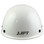 DAX Fiberglass Composite Hard Hat - Cap Style White - Back View