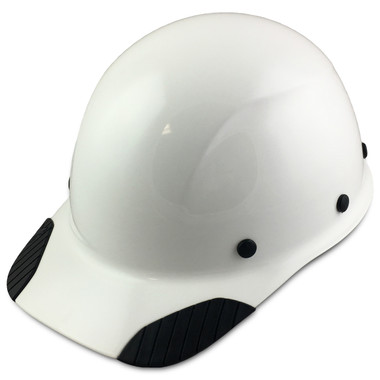 DAX Fiberglass Composite Hard Hat - Cap Style White - Oblique View