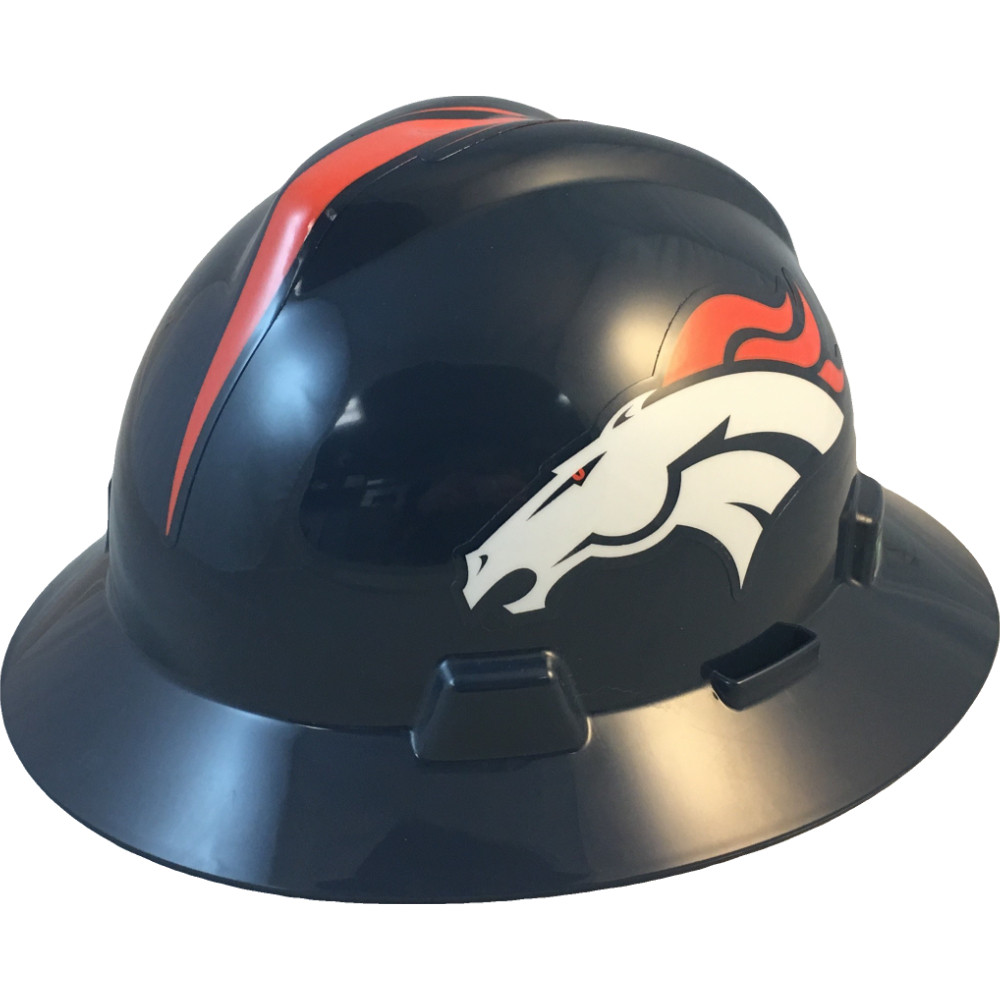 Denver Broncos Full Brim Hard Hats.