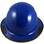 DAX Fiberglass Composite Hard Hat with Protective Edge - Full Brim Royal Blue - Front View