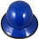 DAX Fiberglass Composite Hard Hat with Protective Edge - Full Brim Royal Blue - Back View