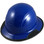 DAX Fiberglass Composite Hard Hat with Protective Edge - Full Brim Royal Blue - Oblique View