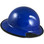 Actual Carbon Fiber Hard Hat with Protective Edge - Full Brim High Vision Royal Blue - Right