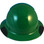 Actual Carbon Fiber Hard Hat - Full Brim High Vision Dark Green - Front
