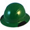 Actual Carbon Fiber Hard Hat - Full Brim High Vision Dark Green - Oblique