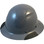 Actual Carbon Fiber Hard Hat - Full Brim Textured Medium Gray  - Oblique View