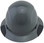 DAX Fiberglass Composite Hard Hat - Full Brim Textured Medium Gray Front