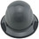 DAX Fiberglass Composite Hard Hat - Full Brim Textured Medium Gray with edge Front