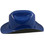 Outlaw Cowboy Hardhat with Ratchet Suspension Royal Blue - Side View