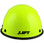 DAX Hard Hat with Protective Edge - Cap Style High Vision Lime - Back View