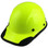 DAX Hard Hat with Protective Edge - Cap Style High Vision Lime - Oblique View