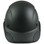 Actual Carbon Fiber Hard Hat with Protective Edge - Cap Style Matte Black  - Front View