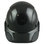 Actual Carbon Fiber Hard Hat with Protective Edge - Cap Style Glossy Black  - Front View