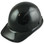 Actual Carbon Fiber Hard Hat with Protective Edge - Cap Style Glossy Black  - Oblique View