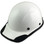 DAX Carbon Fiber Hard Hat with Protective Edge - Cap Style White - Oblique View