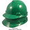 MSA Cap Style Large Jumbo Hard Hats with Fas-Trac Suspensions Green - Proportions Regular Size vs Jumbo Size