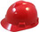 MSA Cap Style Large Jumbo Hard Hats with Staz-On Suspensions Red - Oblique