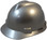 MSA Cap Style Large Jumbo Hard Hats with Staz-On Suspensions Silver - Oblique