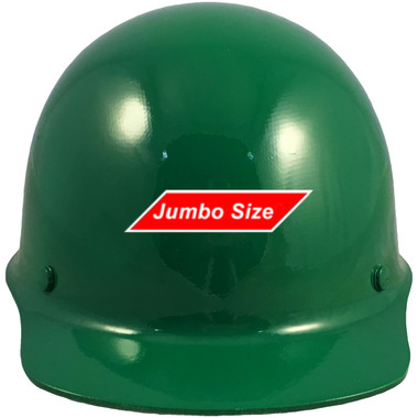 MSA Skullgard (LARGE SHELL) Cap Style Hard Hats with STAZ ON Suspension - Green - Front View