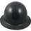 MSA Skullgard Full Brim Hard Hat with STAZ ON Suspension - GUNMETAL BLACK - Front View