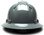 Pyramex Full Brim RIDGELINE Hard Hat Slate Gray 4 Point Suspensions  - Front View