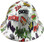 Bam Style Full Brim Hydro Dipped Hard Hats - Front View