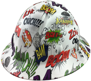 Bam Style Full Brim Hydro Dipped Hard Hats - Oblique View