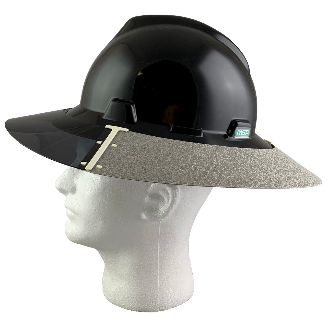 MSA Full Brim Black Hard Hat with Sun Shield Buy Online at T.A.S.C.O.