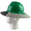 MSA Full Brim V-Guard Hard Hat with Sun Shield - Green
