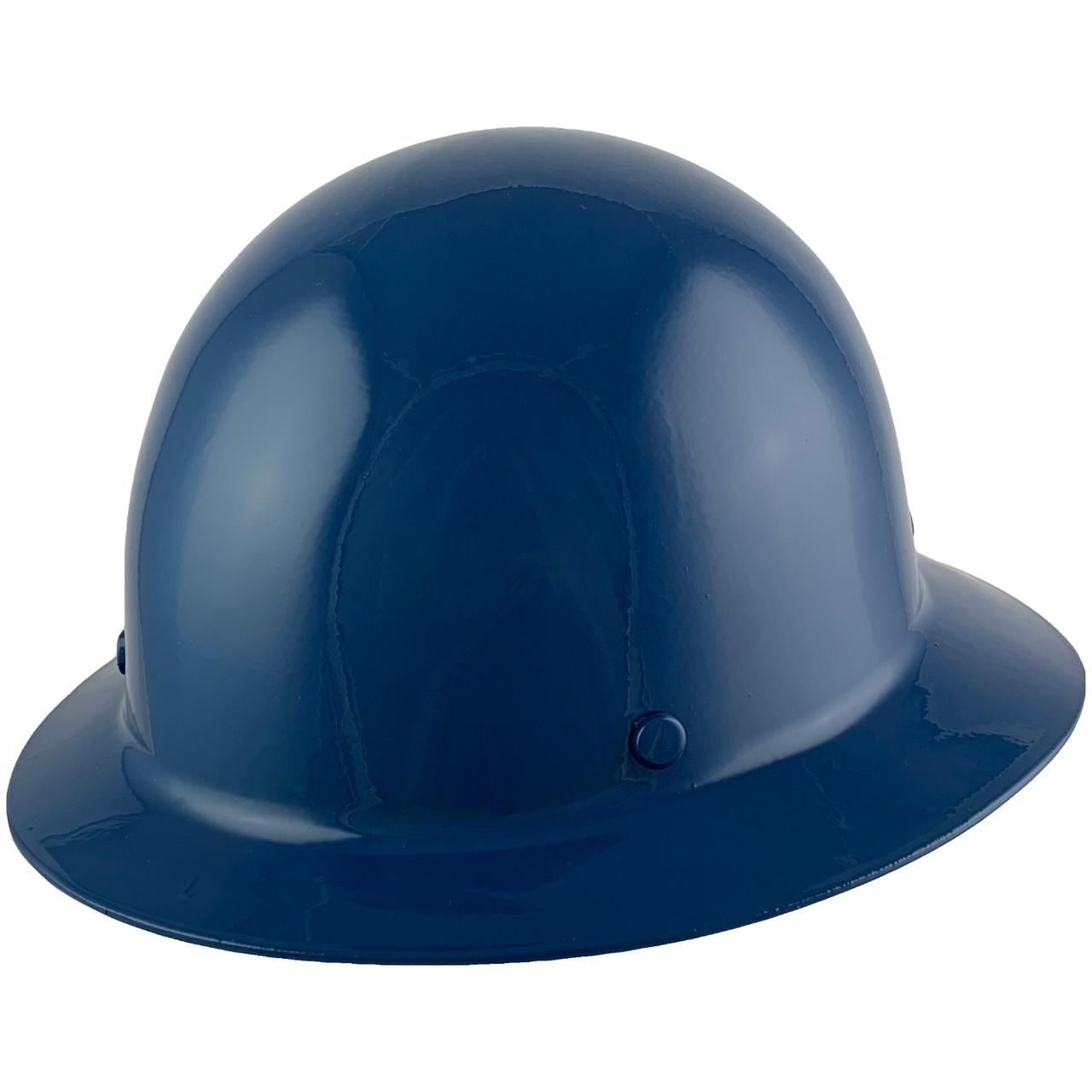 blue full brim hard hat