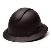 Pyramex 4 Point Vented Full Brim Black Ridgeline Style Hard Hat with RATCHET Suspension Graphite pattern