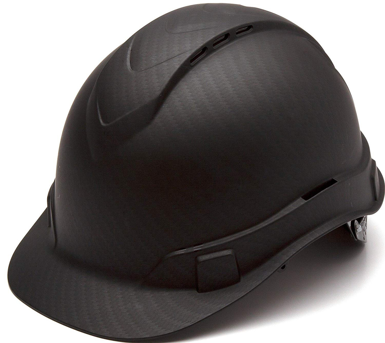 Pyramex Ridgeline Vented Cap Style Hard Hat with Black Graphite Pattern
