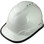 Pyramex Ridgeline Full Brim Style Hard Hat with White Graphite Pattern with Protective Edge - Oblique