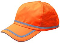 ERB Soft Bump Cap (Cap and Insert) - Hi Viz Orange - Oblique View