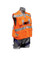 Ell River 3 D-Ring Harness Universal Size with Orange Outside Vest - Front View