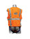 Ell River 3 D-Ring Harness Universal Size with Orange Outside Vest - Back View