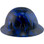 Blue Flames Style Full Brim Hydro Dipped Hard Hats - Left View