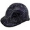 Lightning Storm Design Cap Style Hydro Dipped Hard Hats with edge Oblique Left