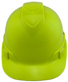 Pyramex Ridgeline VENTED Cap Style Hard Hats Hi-Viz Lime - Front