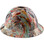 Vintage Pin Up Girls Design Full Brim Hydro Dipped Hard Hats - Left View