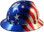 MSA FULL BRIM American Stars and Stripes Hard Hats - Right Side View